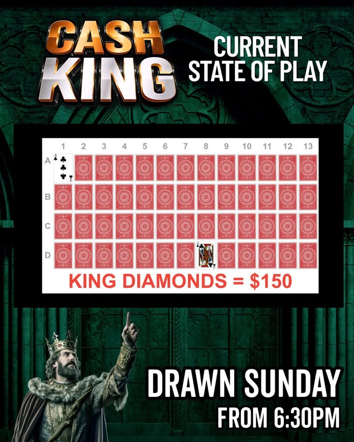 Featured image for “CashKing Returns This Sunday at Olds Park Sports Club”