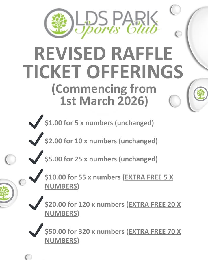 Featured image for “More Tickets, More Wins at Olds Park Sports Club”