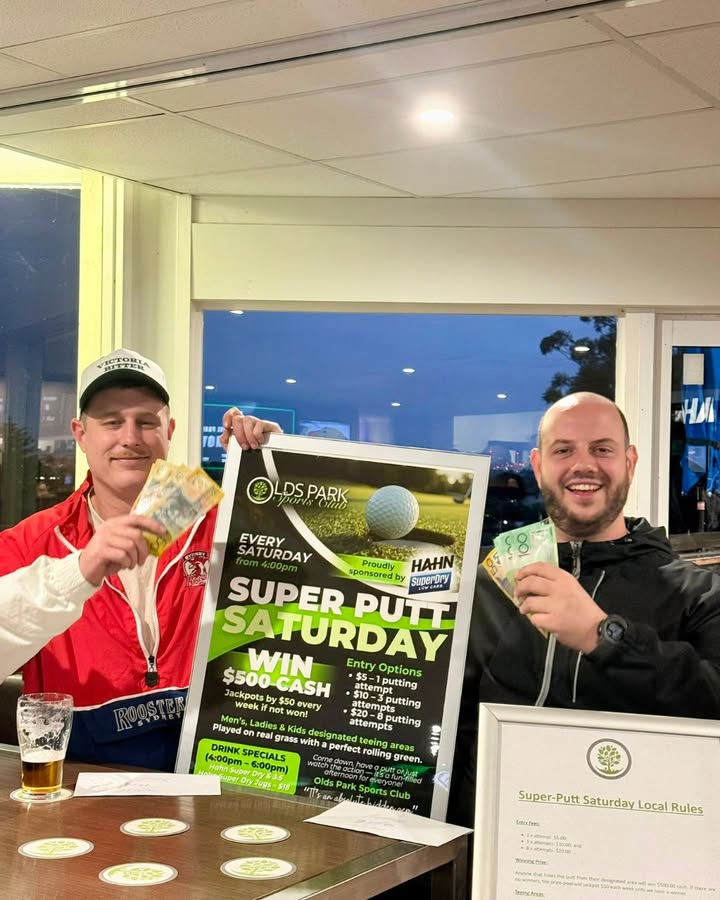 Featured image for “Super Putt Saturday Double Winners at Olds Park Sports Club”