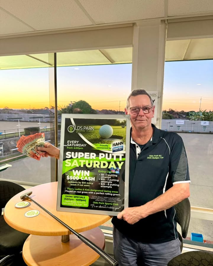 Featured image for “Super Putt Saturday Winner Paul Nelson at Olds Park Sports Club”