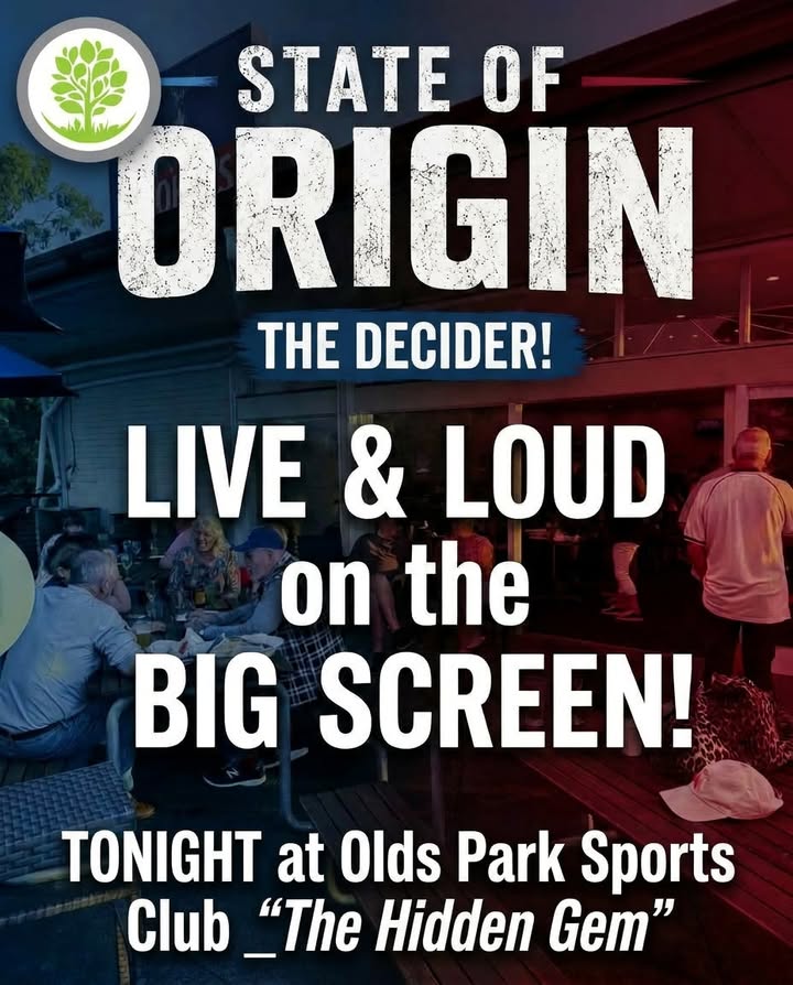 Featured image for “Watch the State of Origin Decider at Olds Park Sports Club”
