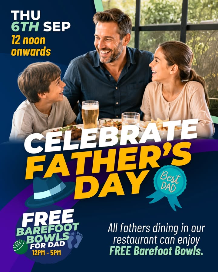 Featured image for “Father’s Day Barefoot Bowls at Olds Park Sports Club”