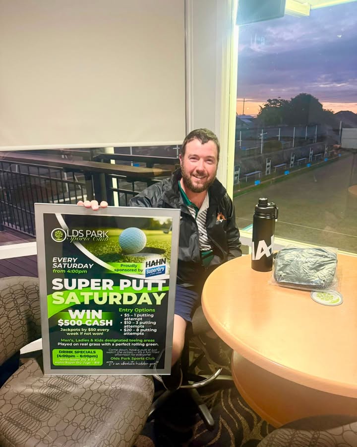 Featured image for “Super Putt Saturday Jackpot Rolls to $700 at Olds Park Sports Club”