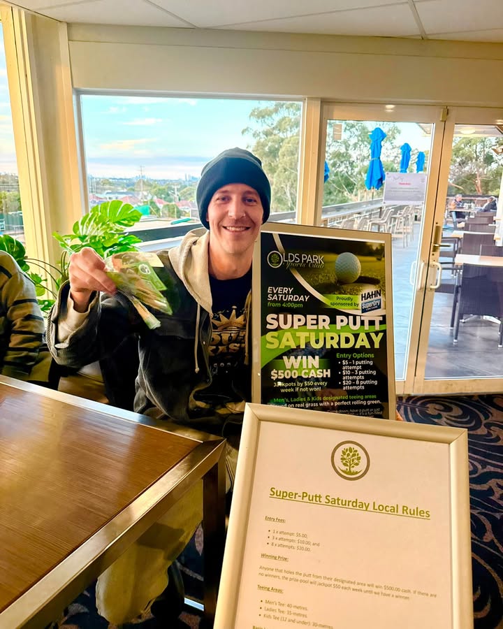Featured image for “Super Putt Saturday Jackpot Winner at Olds Park Sports Club”