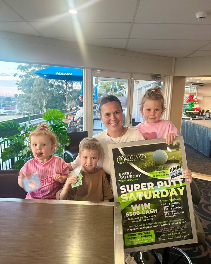 Featured image for “First Female Winner at Super Putt Saturday Olds Park Sports Club”