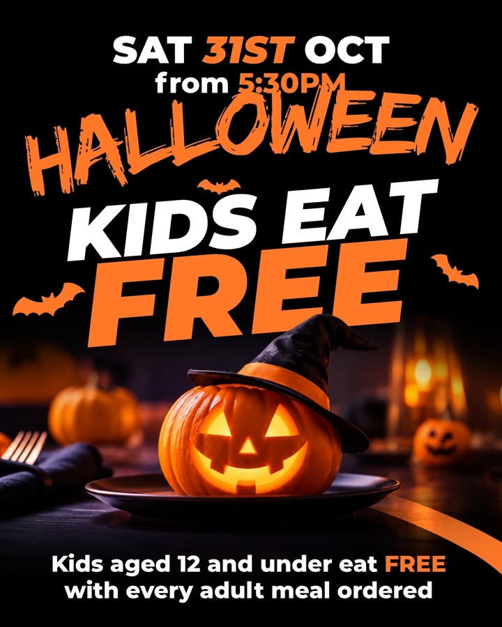 Featured image for “Kids Eat Free Halloween Family Dinner at Olds Park Sports Club”